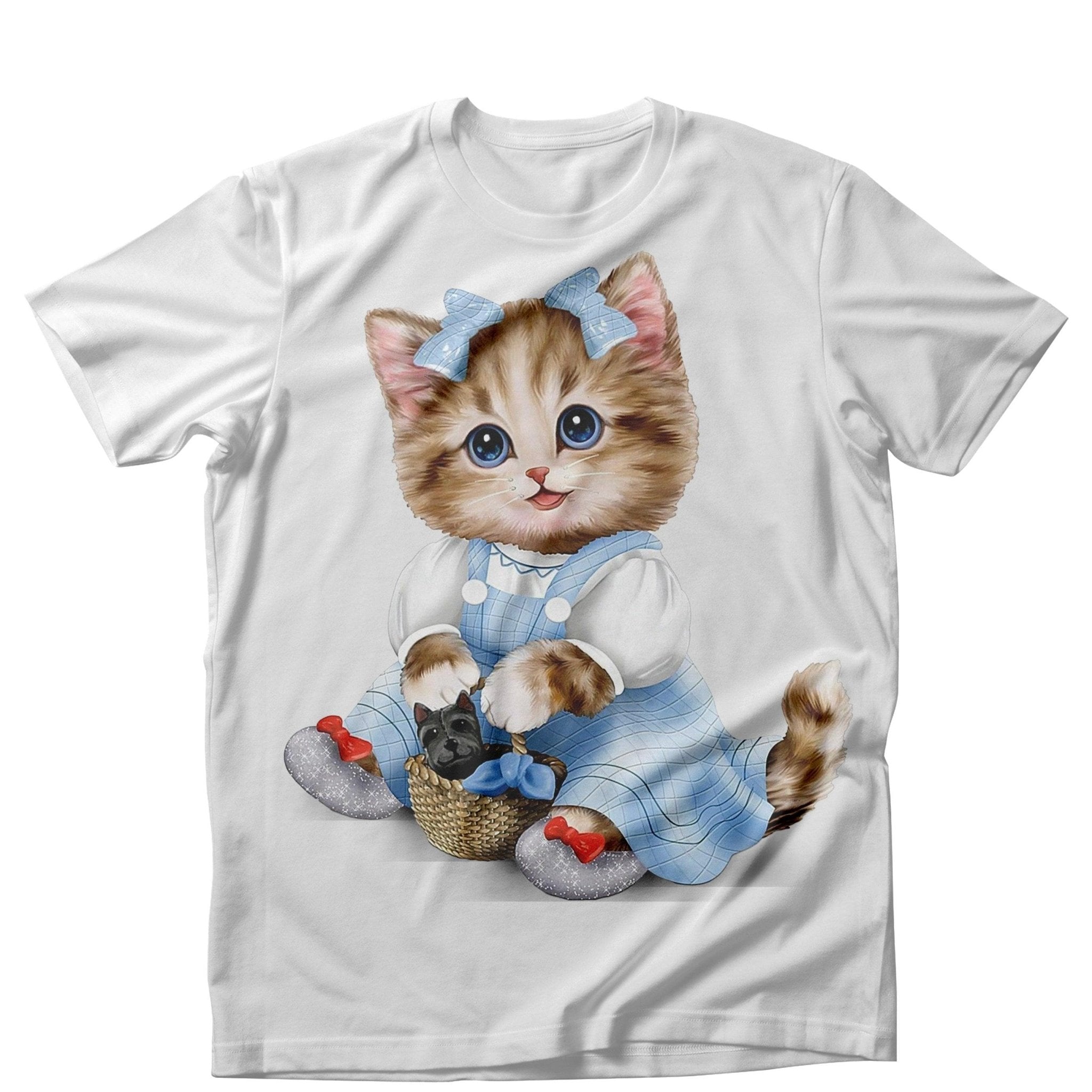 Tricou cu pisici Pisica in rochita - Prestigeboutique.ro