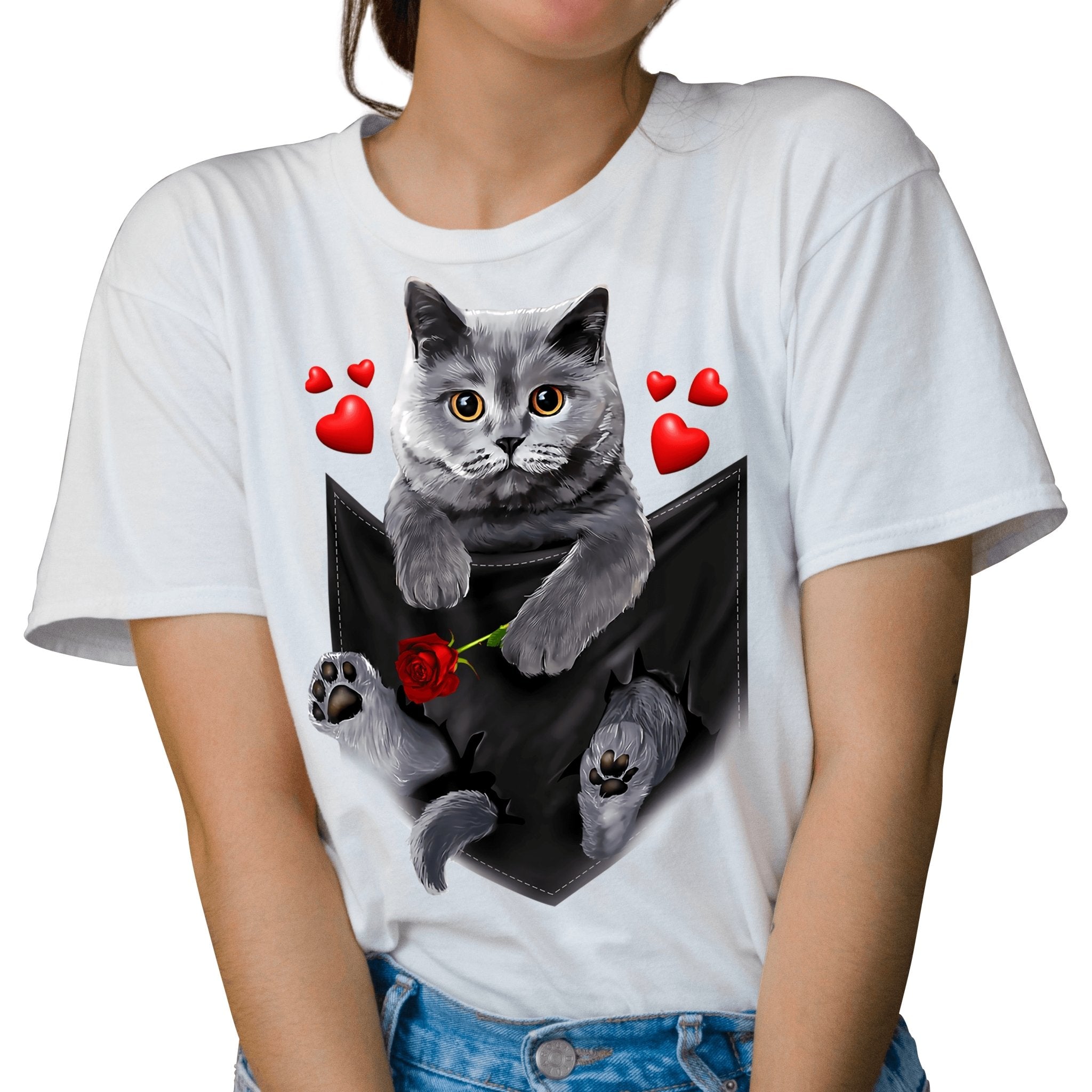 Tricou British Cat Valentine's Day - Prestigeboutique.ro